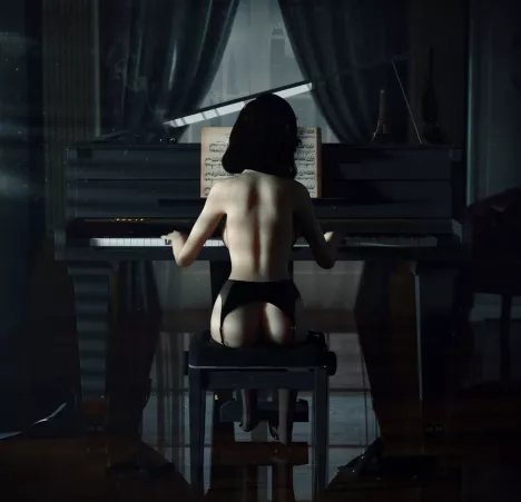 Elizabeth playing a Midnight Serenade(Pseudonym3D) by [deleted]