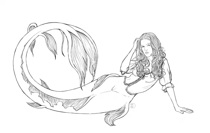 Elizabeth Swann mermaid (Pirates of the Caribbean) [Tittydispenser] by titty_dispenser