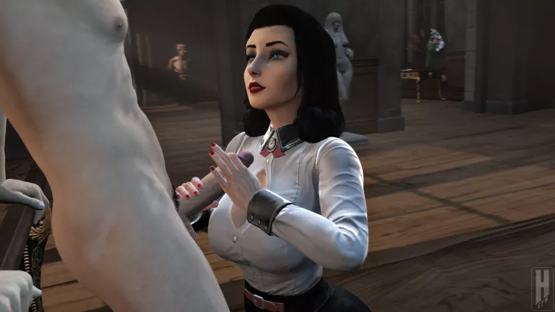 Elizabeth teasing (Hexxus) by Ero-Tama