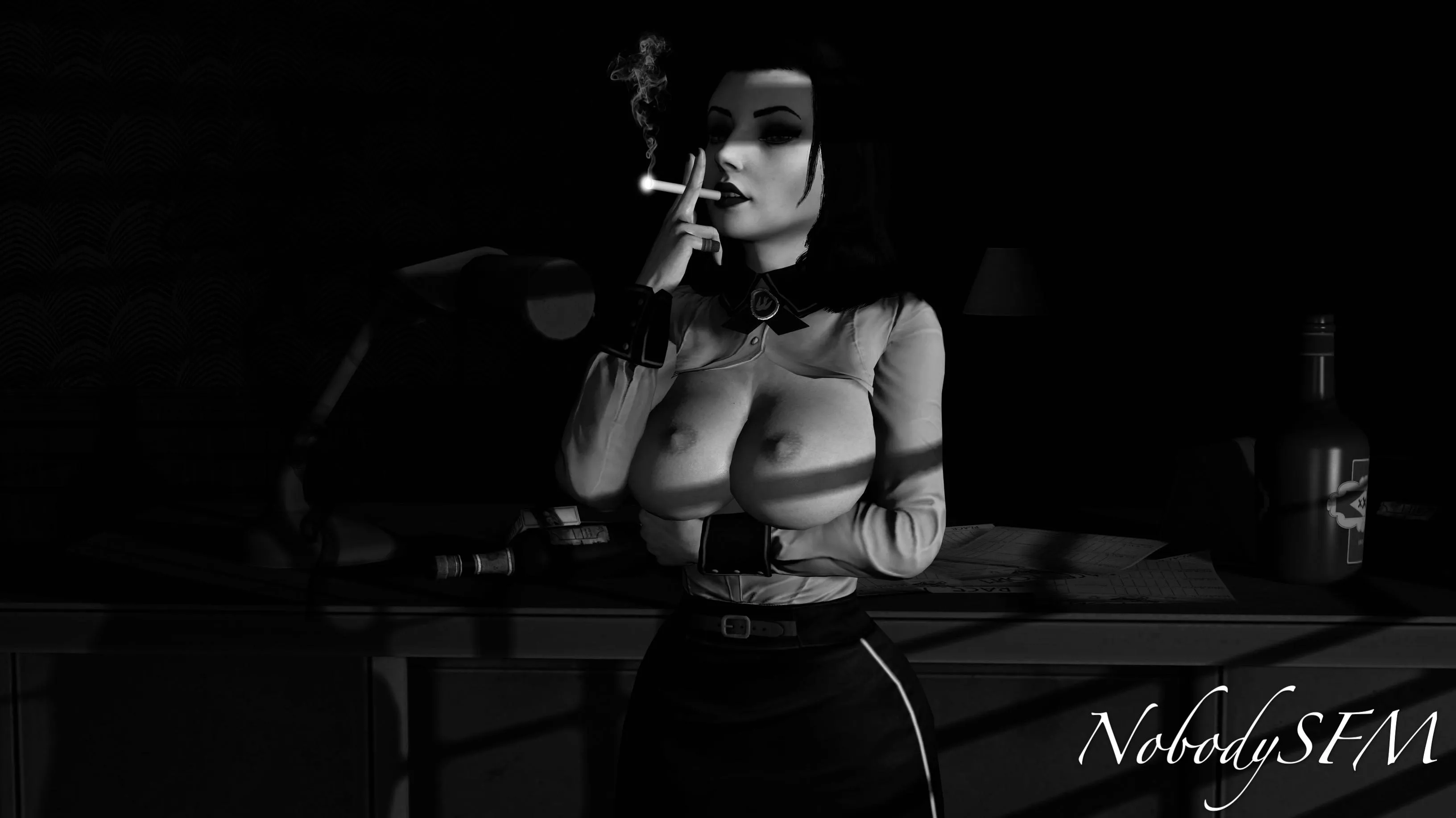 Elizabeth waiting in dark for you [NobodySFM] posted by qulvbhq