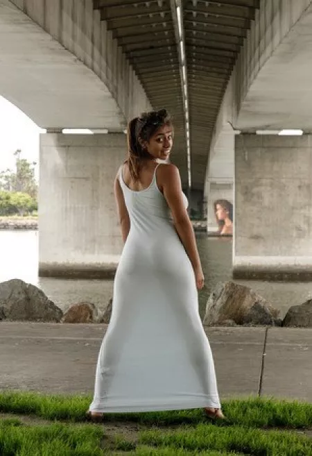 Ella Knox - Ass in white dress by Thegenogoths