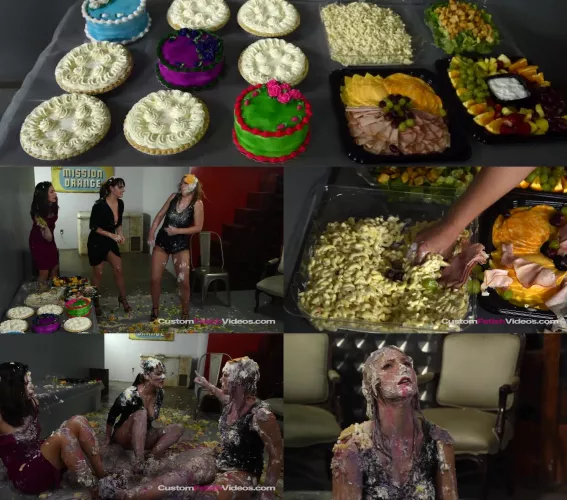 Ella's neighbors start a food fight and waste her entire buffet by _Anonymous_Account_