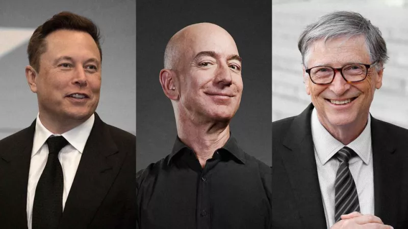 Elon Musk, Jeff Bezos, Bill Gates by Meshakhad