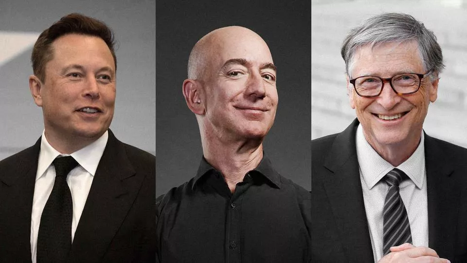 Elon Musk, Jeff Bezos, Bill Gates posted by Meshakhad