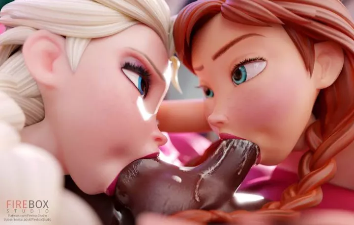 Elsa and Anna pleasuring Hans to improve international relations. posted by tiptoeandtripping