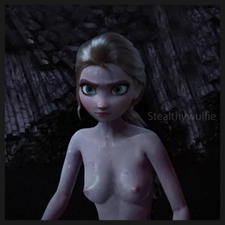 Elsa and the sea (Stealthywulfie) [Frozen2] by Psycho3333