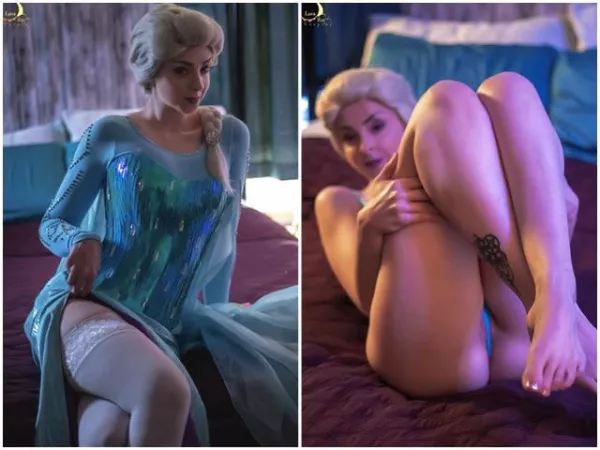 Elsa on/off by Lunaraecosplay [self] by Lunaraensfw