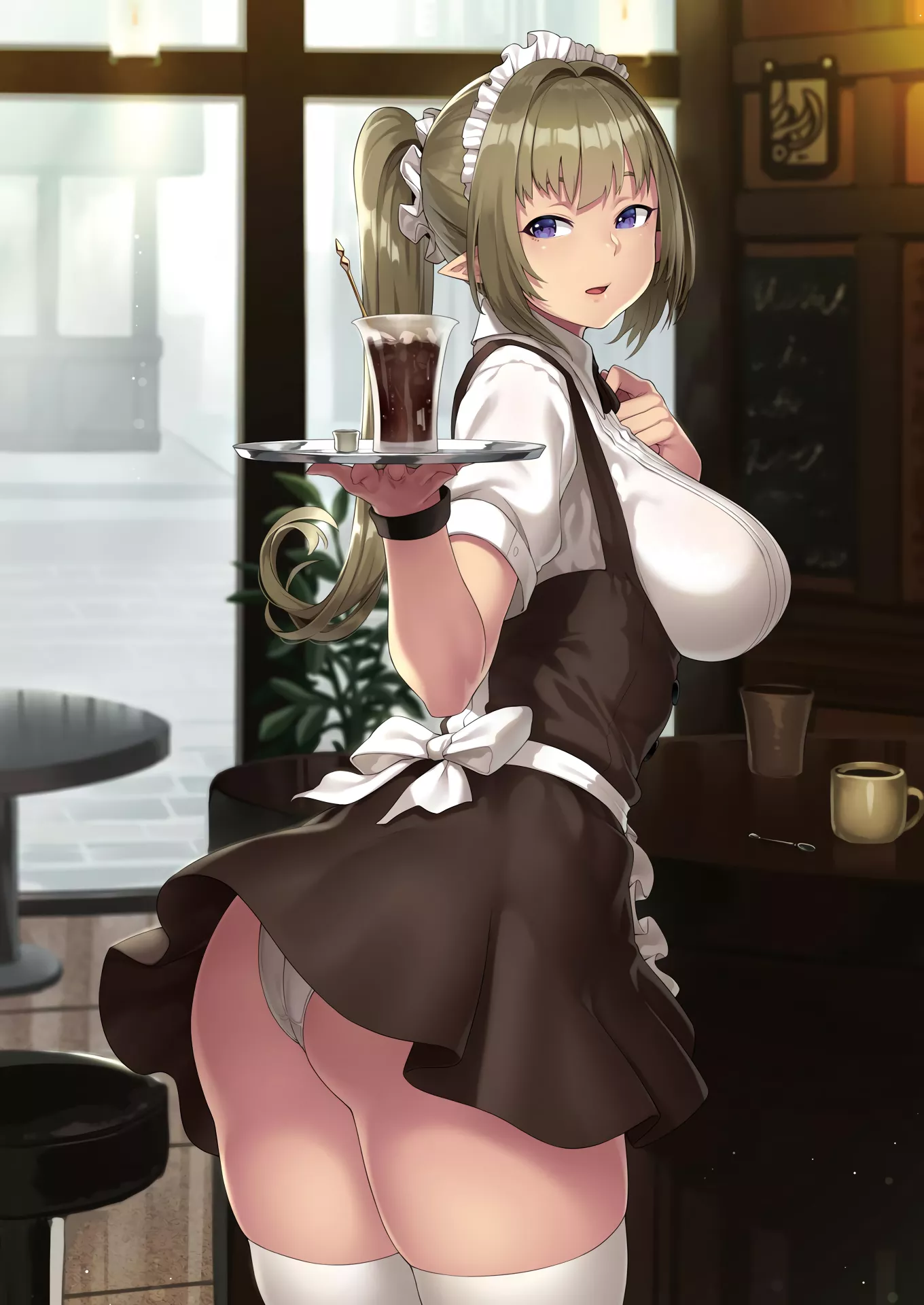 Elven Waitress (Houtengeki) [Original] posted by sequence_string