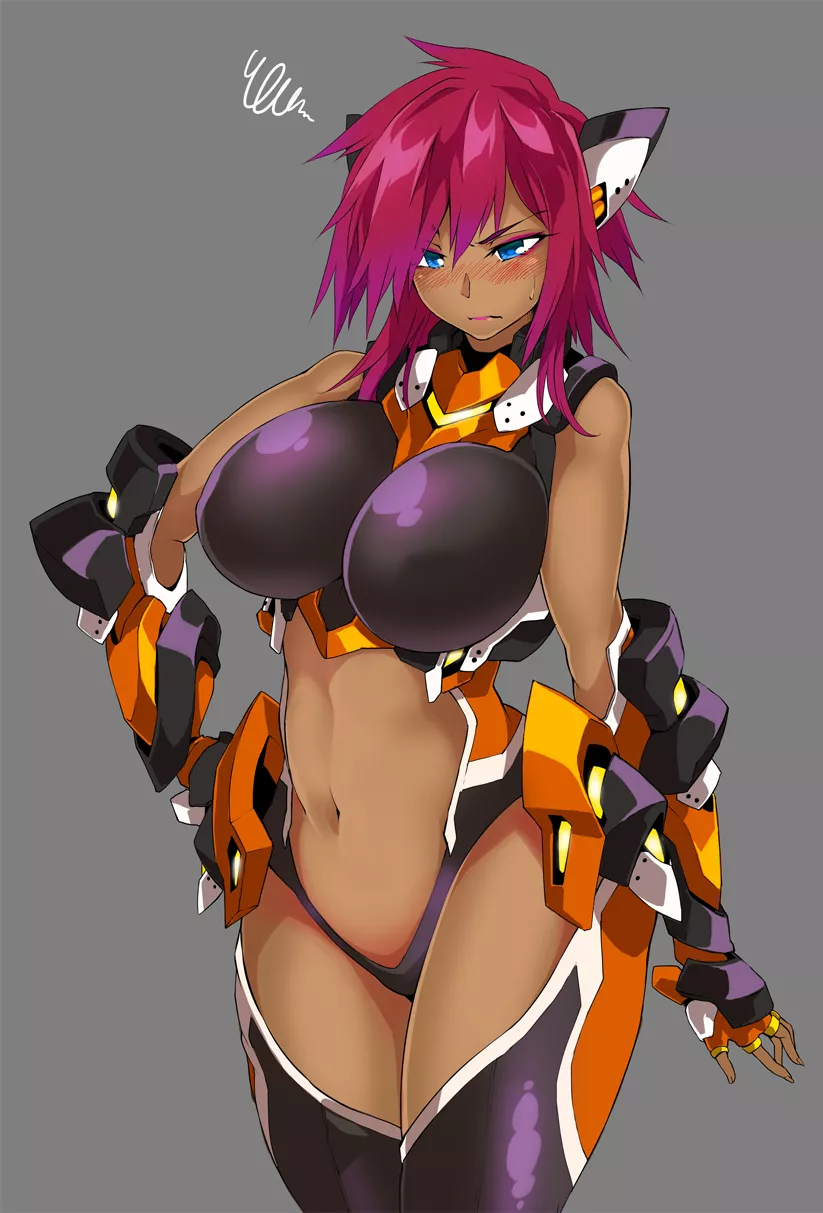 Embarrassed By Her Power Suit (Izuna Nie) [Orignal] posted by sequence_string