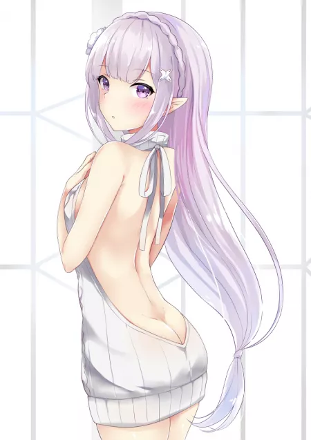 Emilia (Re:Zero) by Lalmatia