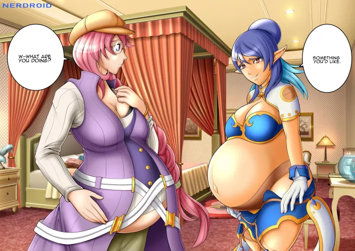 Emma Millstein and Judith - Trails of the Cold Steel/Tales of Vesperia - Commission - Art by me(NerDroid) by Ner-Droid