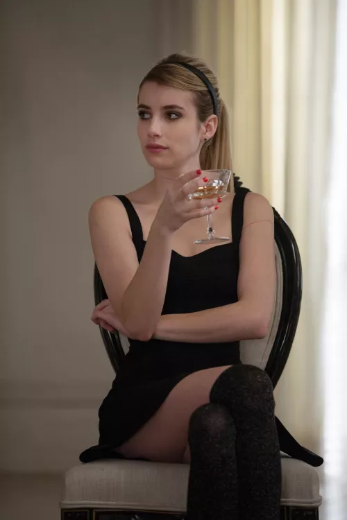 Emma Roberts in a perfectly short cocktail dress by HappilyTwisted