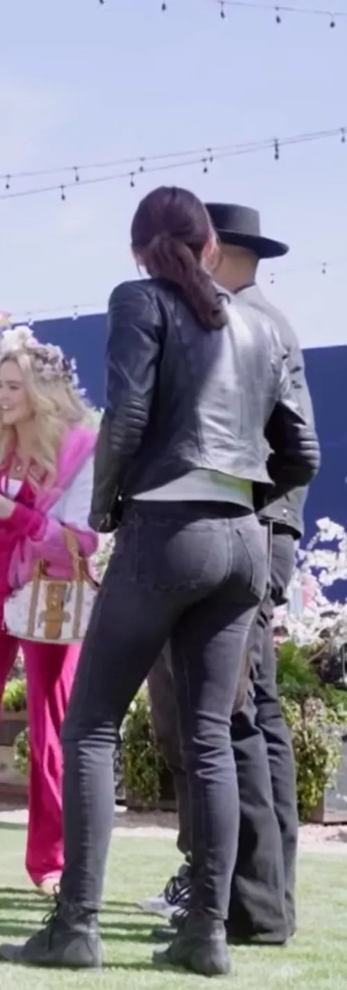 Emmas nice ass in jeans filming Zombie Land 2 by StonedTurtle44