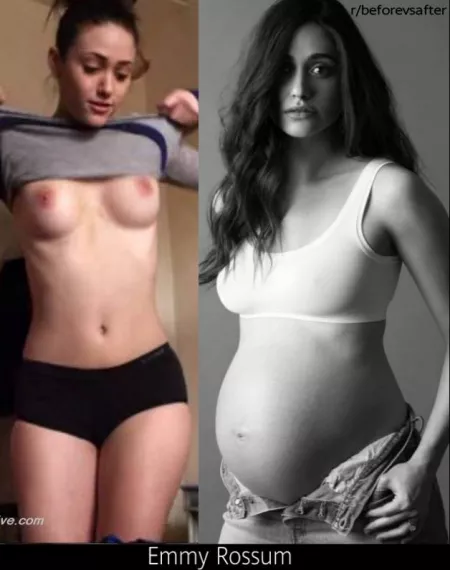Emmy Rossum before and during pregnancy by culculdelalune