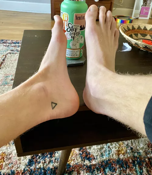 Ended up with an extra day off. Let’s get into some trouble. by BlondeBoyFoot