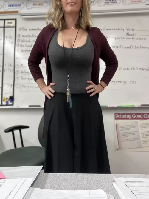 Enjoy this teachers cleavage by Quick-Wear7077