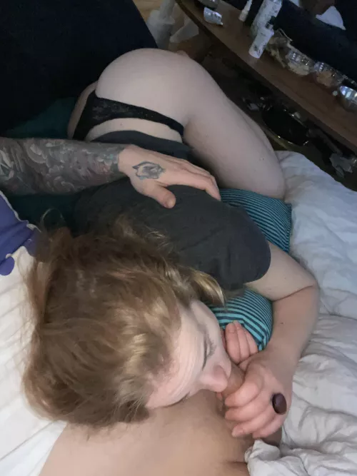 Enjoying a big cock 💦 anyone wants to fill my other holes? by Agreeable-ginger