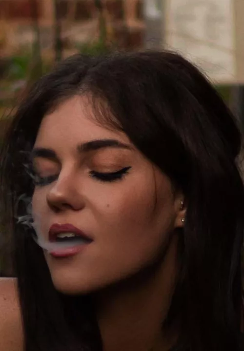 Enjoying a cigarette before going out by puppiesandmoet