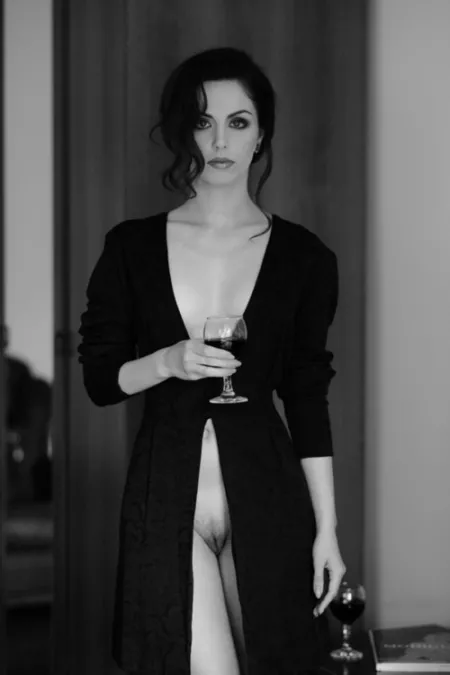 Enjoying a glass of wine by laidbackaccount