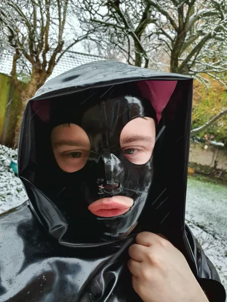 Enjoying a snowy day outside! (OC) by latexthrowaway42