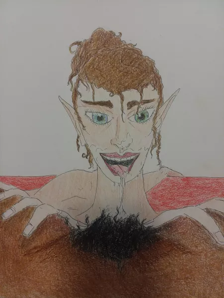 Enjoying her meal (OC) by zurosa