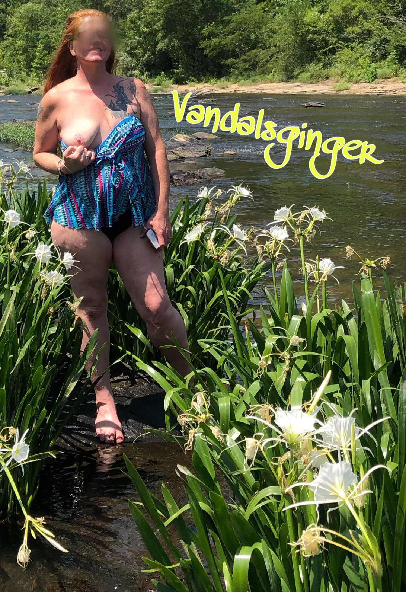 Enjoying the Cahaba lilies 😘 posted by vandalsginger