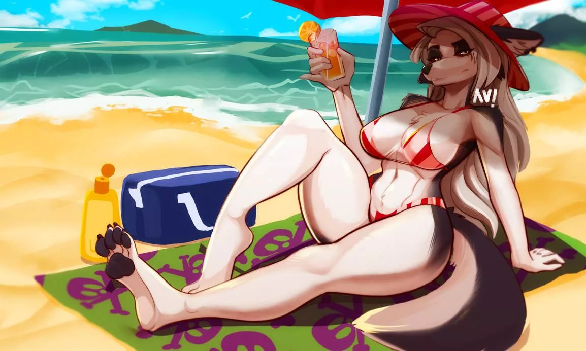 🐺 enjoying the 🌞 [F] (AfyIllustration) posted by 666dnuoHlleHehTanooL