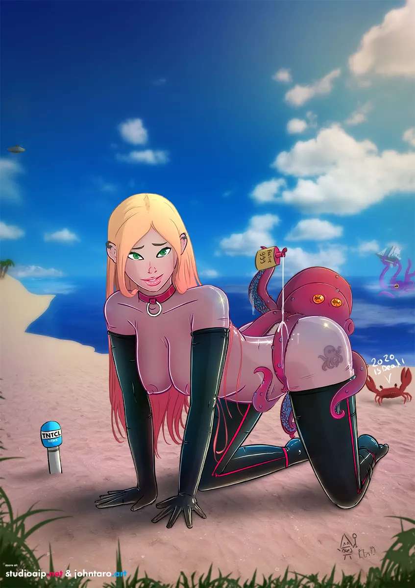 Entangling Journalism on Tentacle Island by dtenshi (female) posted by Vxwolf1