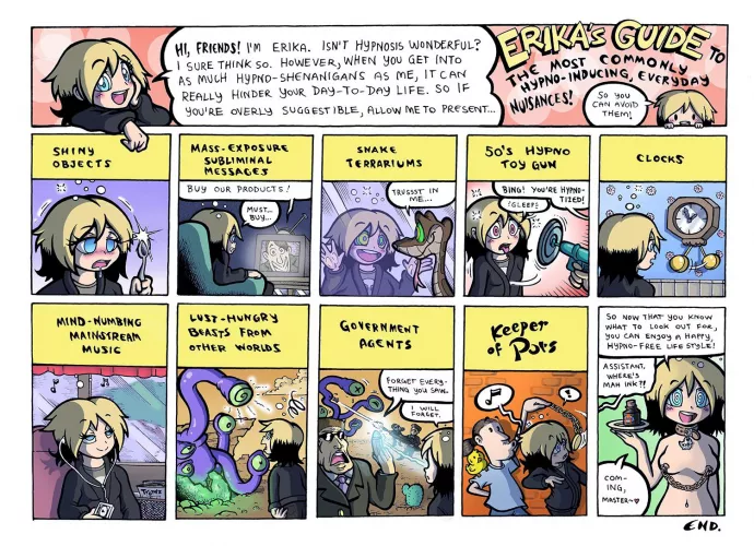 Erika’s guide to hypnosis (i don’t know artist) by Random-Guys1