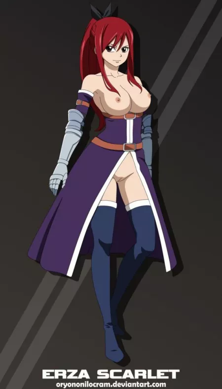 Erza Scarlet (OryonOnilocram) by DrawnMaster