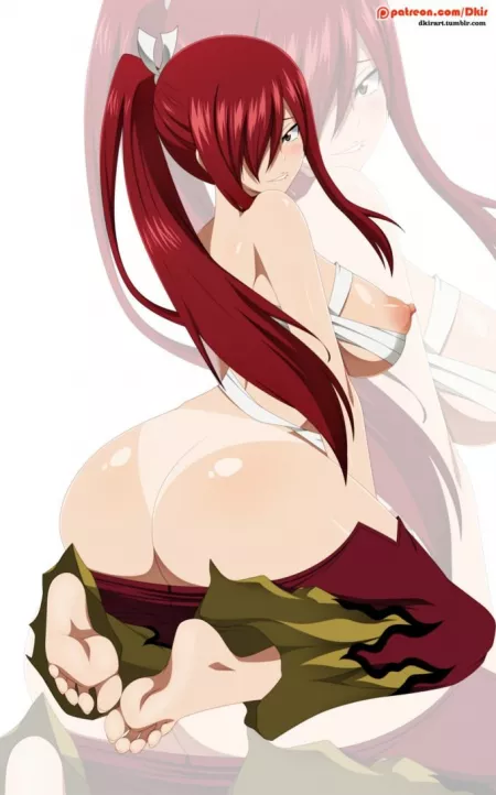 Erza showing some lewds by Old-Sense3241
