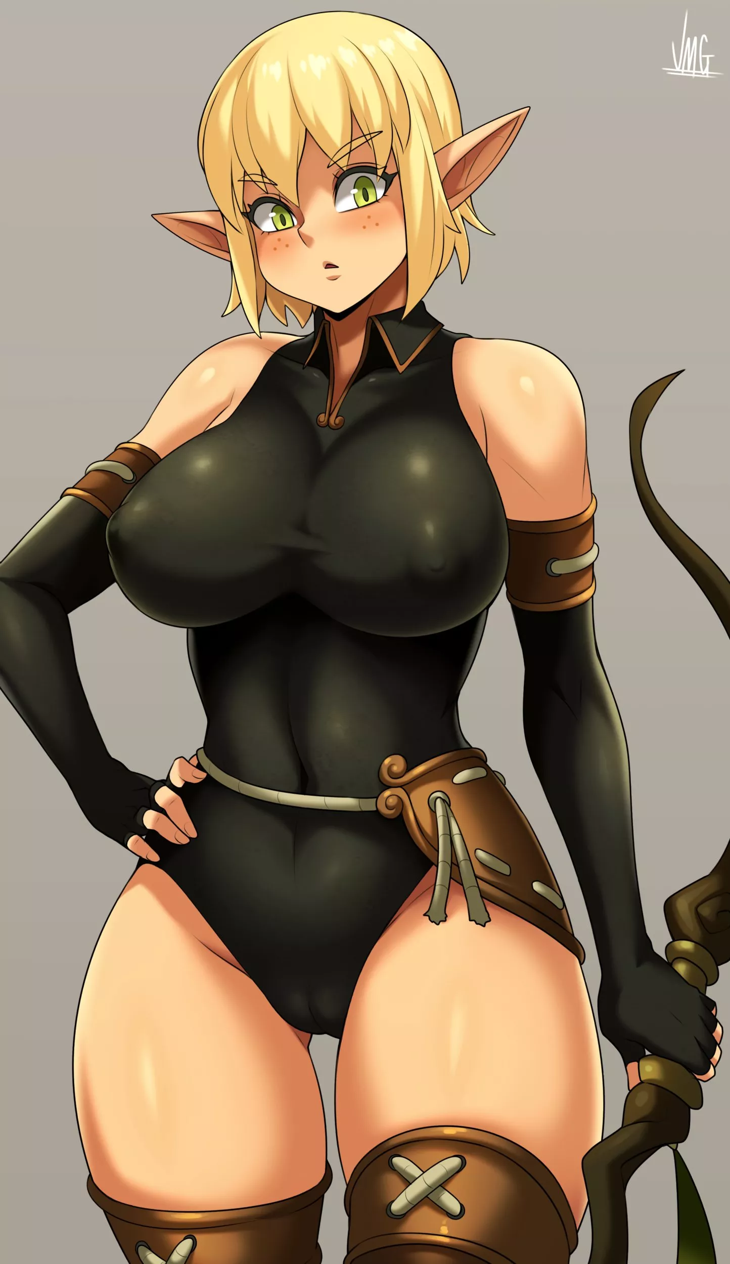 Evangelyne Black Leotard (JMG) [Wakfu] (X-post from r/animebodysuits ) posted by sequence_string