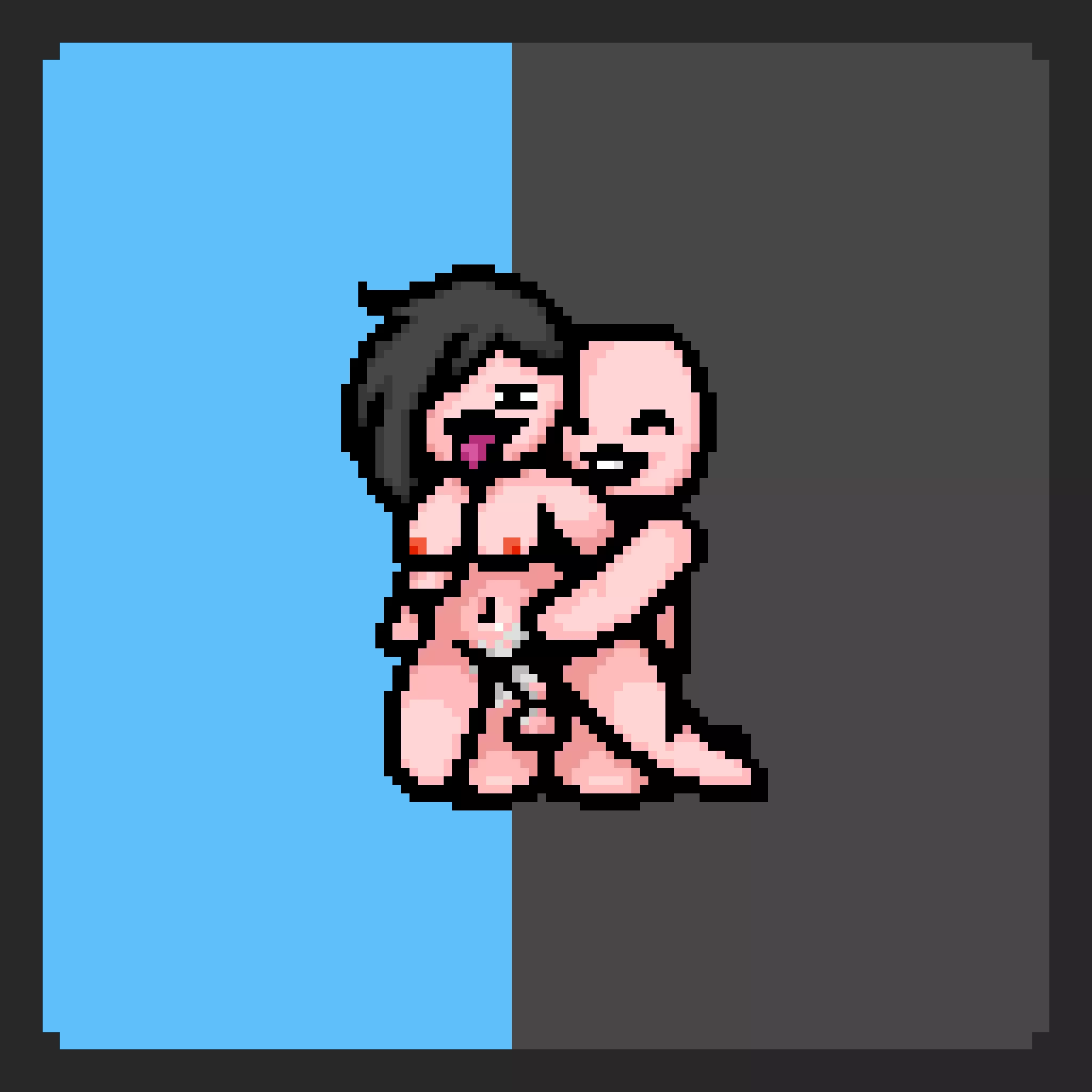 Eve and Isaac posted by PurplePixelart