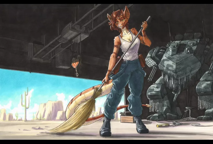 Even in the presence of metal gears, cleaning still needs to be done manually (art by ewgengster) by courier5995