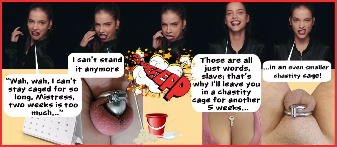 even smaller chastity cage by Slave_Leo