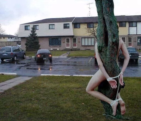 Every evening one women from each street will be used by the men in the street. This helps them reduce stress in their work life. They can use these women in anyways they wanted but can’t untie them. posted by rough_dd