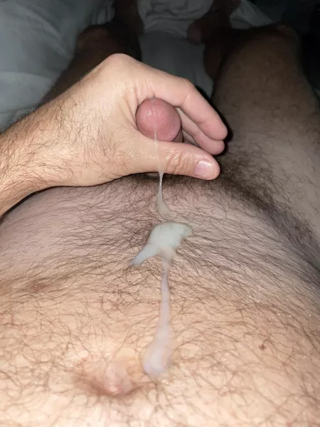 Every time it’s shooting pools of cum up to my chest! by funman58