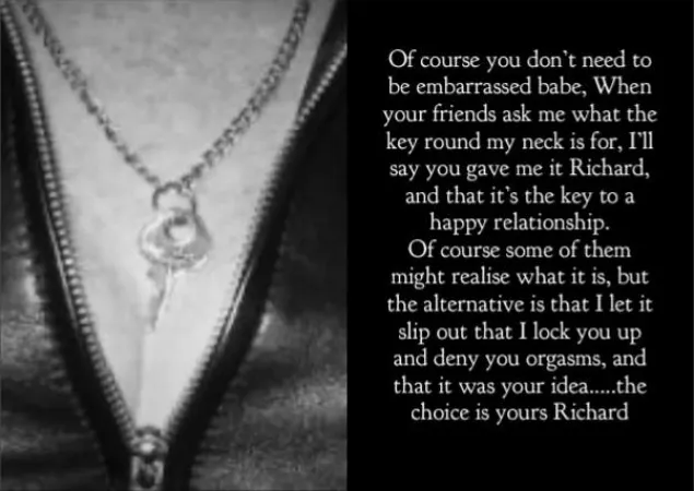 Everyone knows I'm in chastity and she has the keys by shactac11