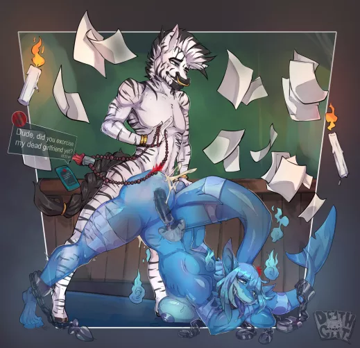 Exorcism gone Sexy [MF] (mr. deathcat) by 5headedragon