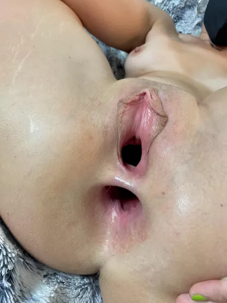 (F) Gaping wide for two big cocks by LanaWide