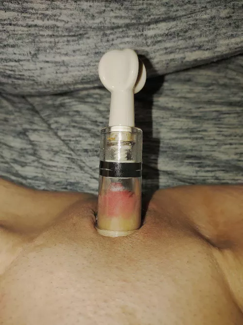 [F] Love my clit pumped. Love to see it grow then sucked. by Organic_Stretch1984