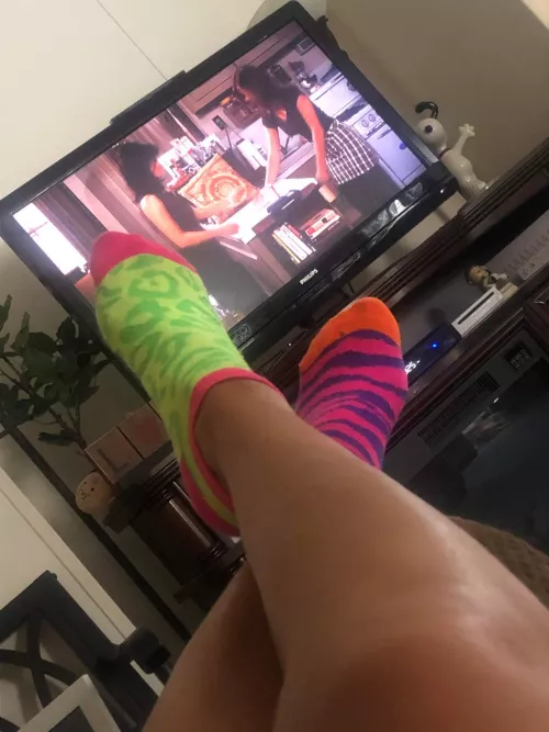 (F) (OC) My girlfriends mismatch socks are so sexy by wishfulthinkin000