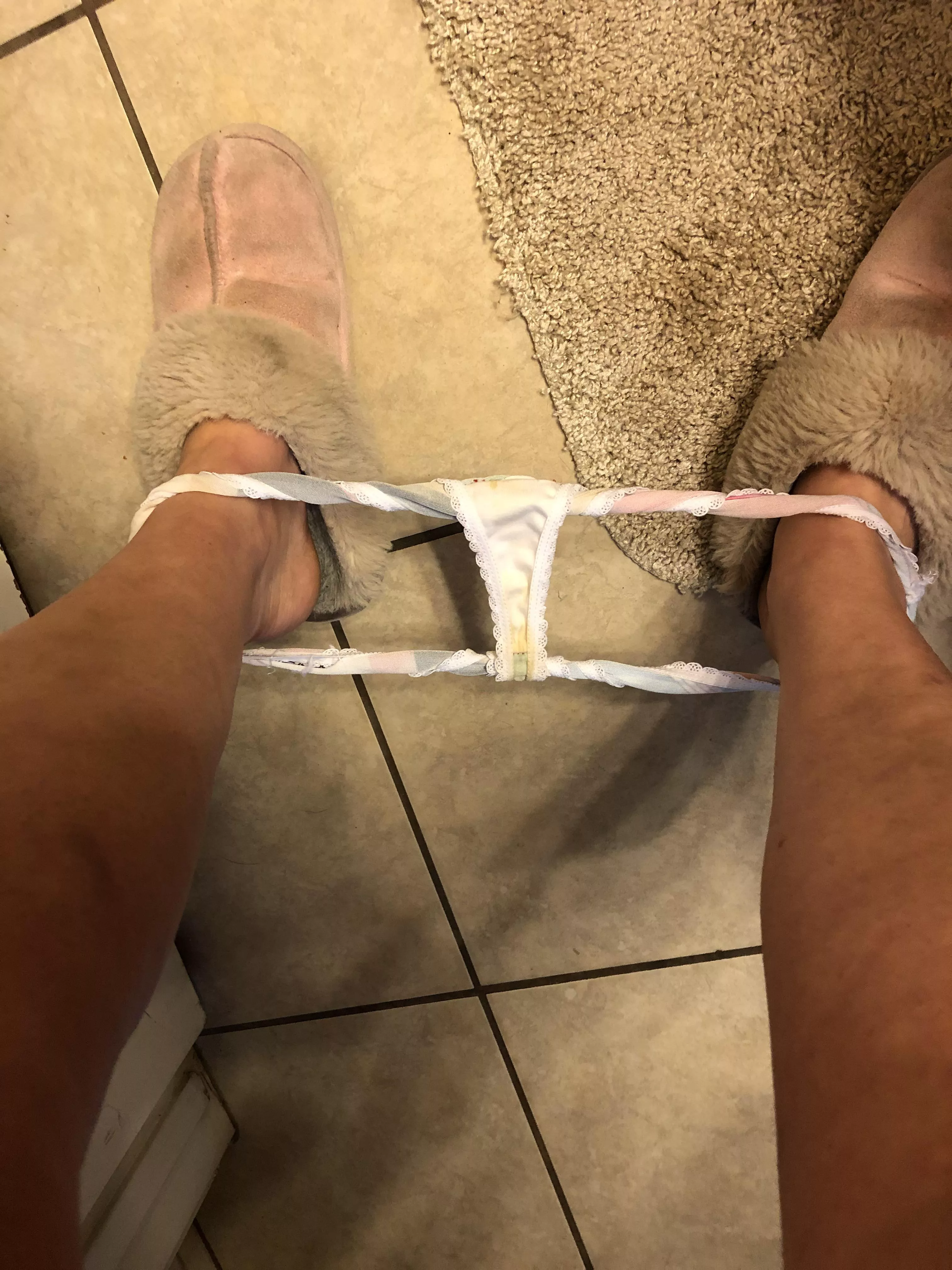 [f] sweet dreams tonight in my thong for you 😈😘 posted by Evebatelle