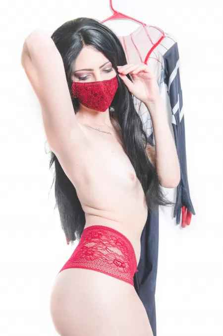 [F] With great power comes great nudity. 🕸 (Marissamacaroni) by psychoticegirl