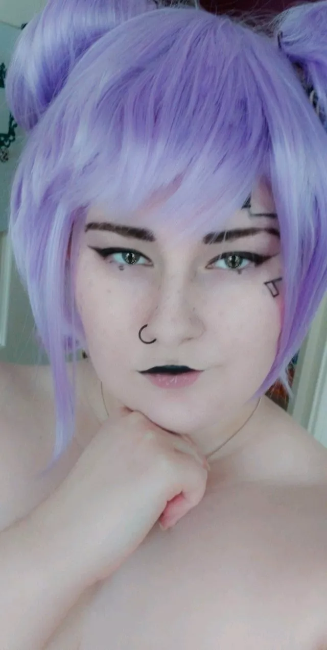 (F19) [self] makeup test for my V from cyberpunk 2077 by Rainbowstorm130 (me) posted by rainbowstorm130