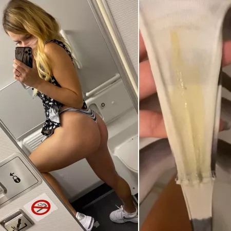 [f19][oc] My skirt up in the air and the yellow creamy thong 🍒 by LittleOneTwo3