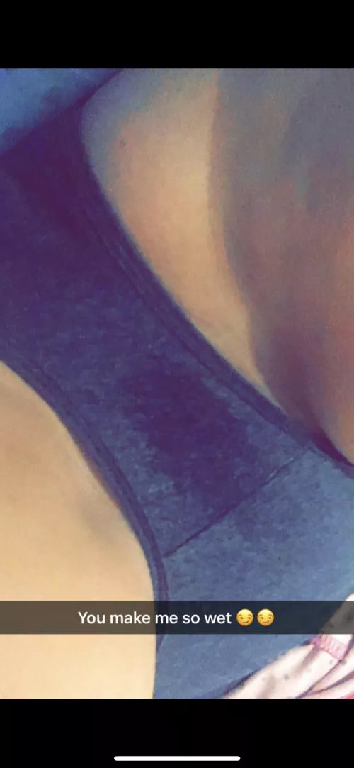 [F]25 Low quality from Snapchat but you can still see my wet spot 💦 by Lovingg_Couplee