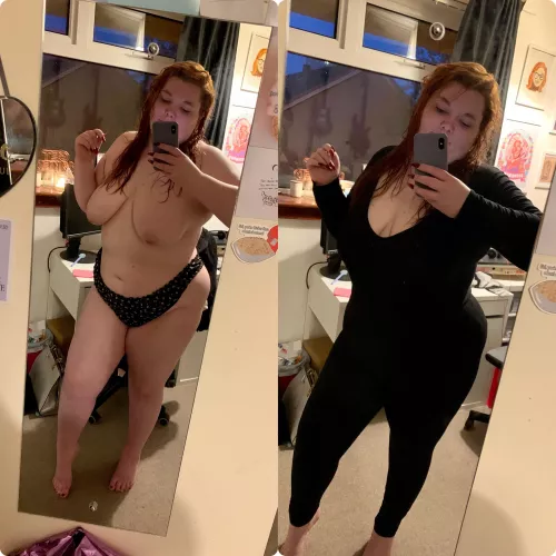 F27 off/on. Working from home today so comfy clothes and no bra! by Livid-Struggle