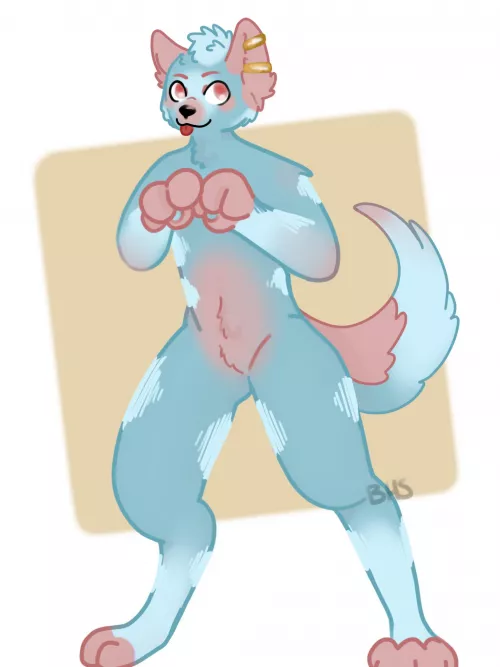 Fairly new to the furry community so I wanted to say hi! (Art by me!) by AHiddenWonder