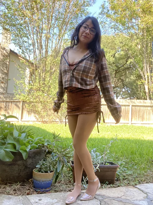 Fall colors shiny pantyhose by sweetmilktitsC4S